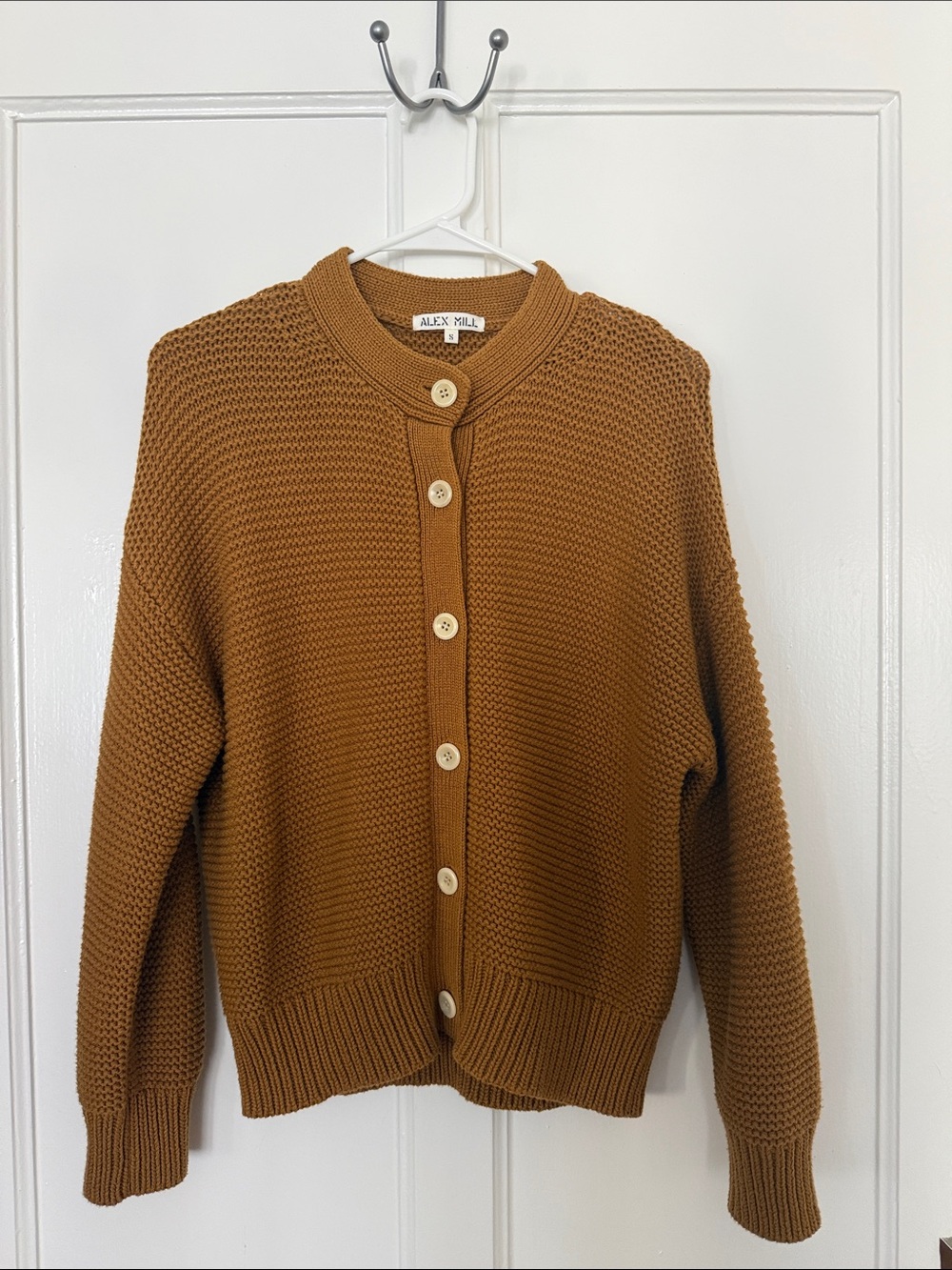 NWOT Alex Mill Nico Button-Front Cardigan in Camel